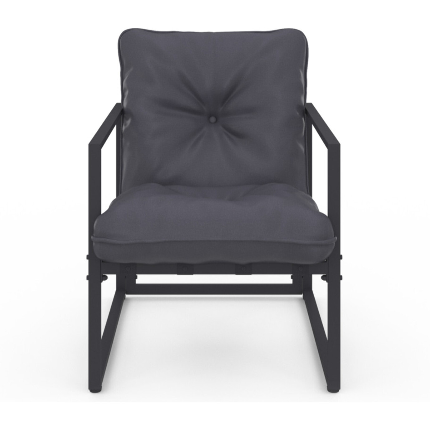 Salon de jardin Tropéa 2 places avec coussins gris