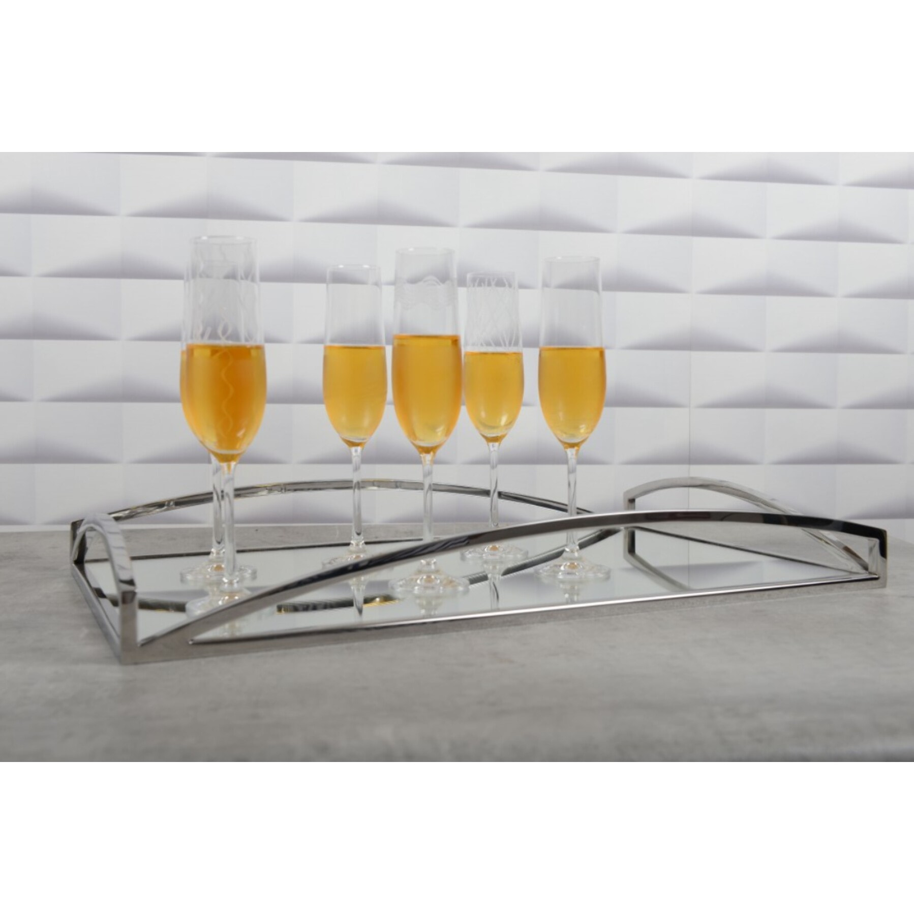 Set de 6 flutes a champagne tempo