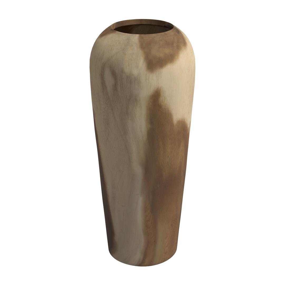 Vase Makkar en bois de suar H60cm