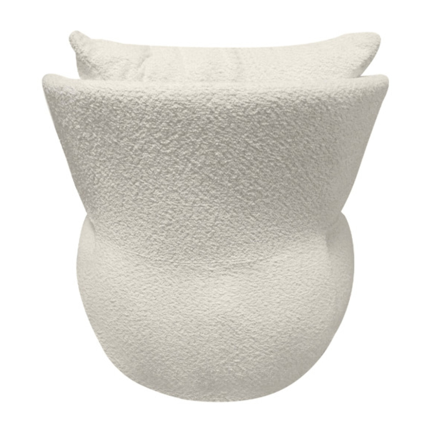 Fauteuil pivotant 360° en tissu bouclette - ORIGANO