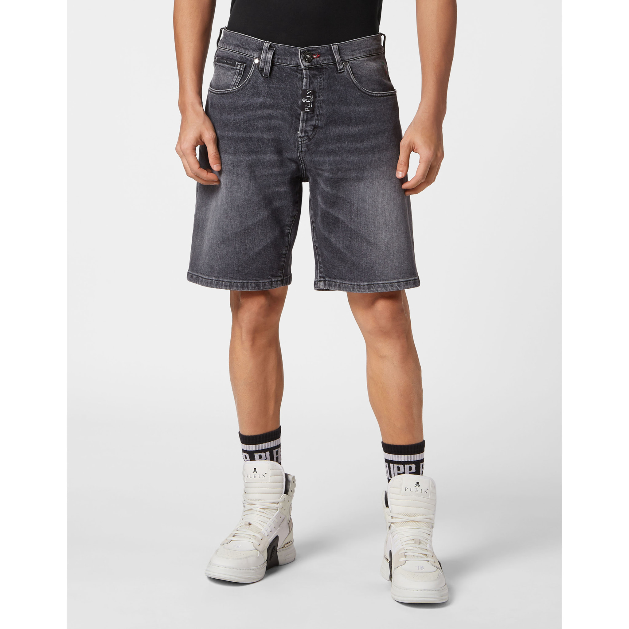 PHILIPP PLEIN Pantalones cortos vaqueros FORMENTERA FIT