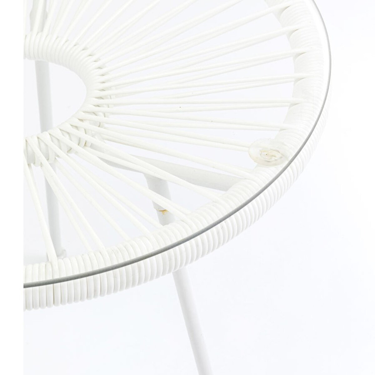 Table d'appoint Acapulco Mono blanche Kare Design