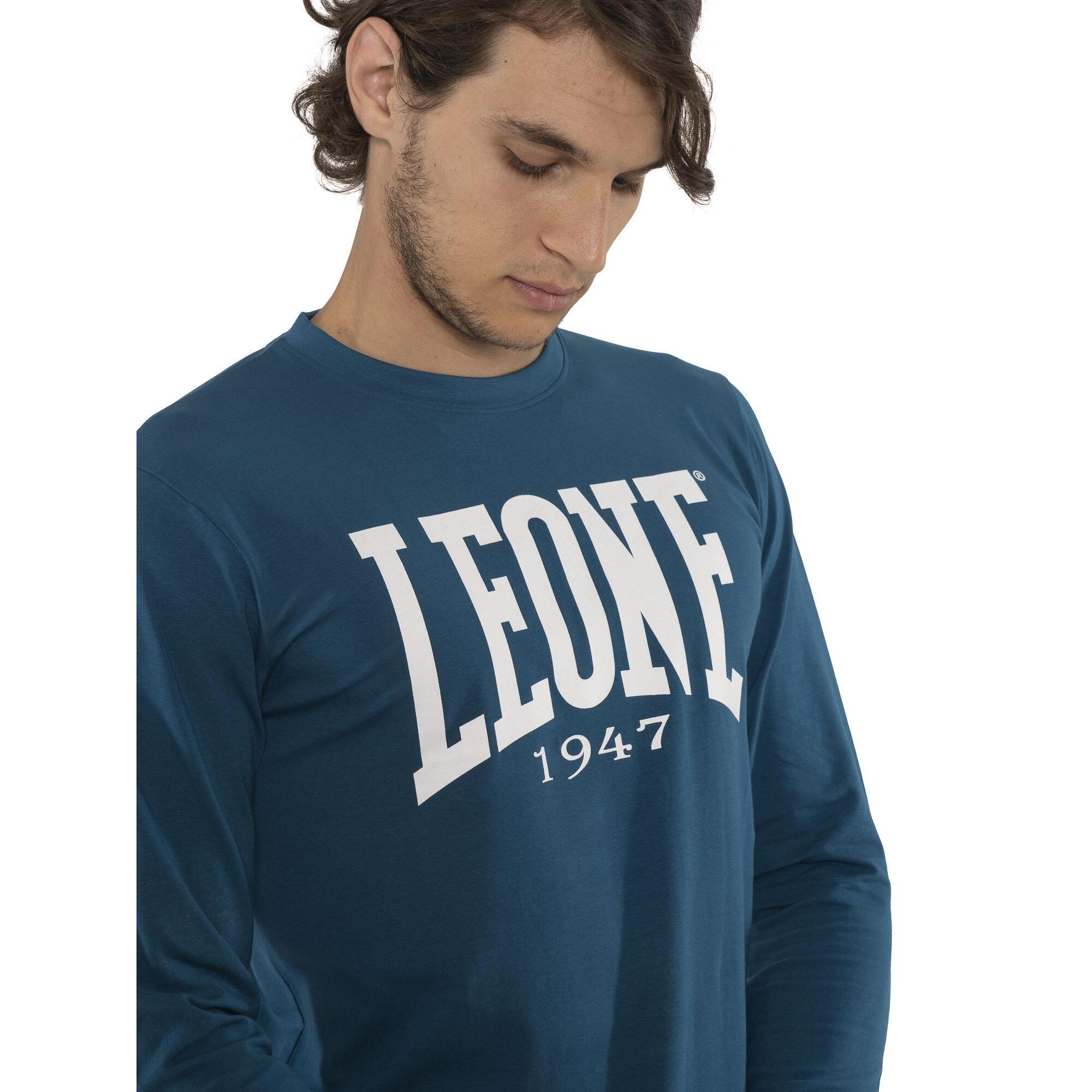 Camiseta de hombre Leone Basic de algodón de manga larga
