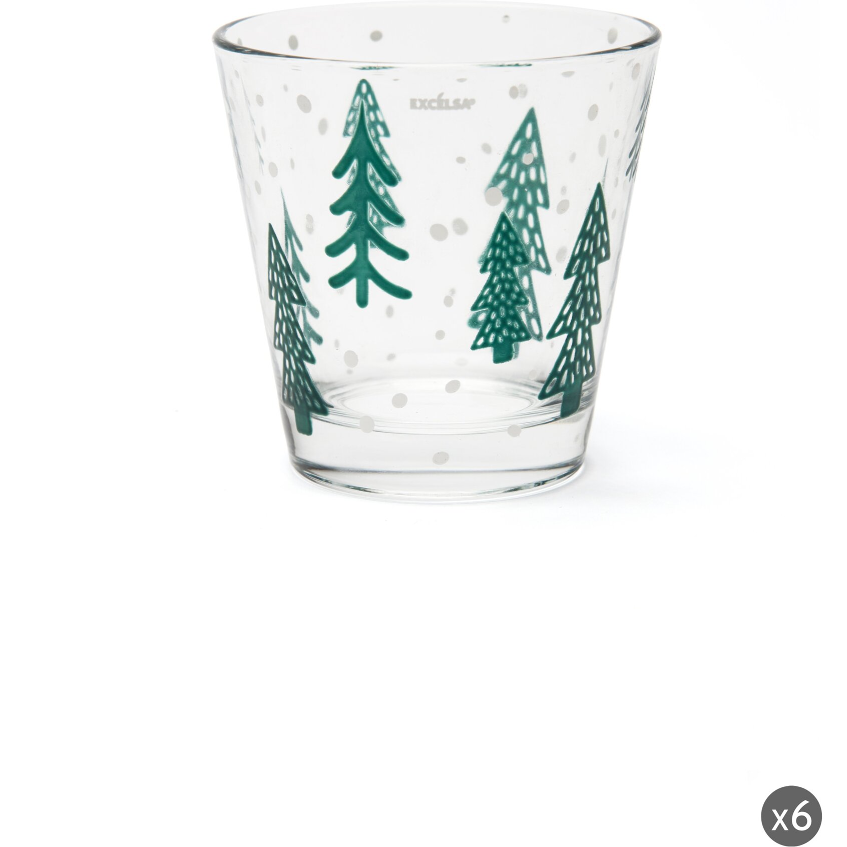 Set de 6 Verres Excelsa - Green Winter, Verre Vert