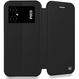 Etui IBROZ Xiaomi Poco M4 5G Cuir Noir