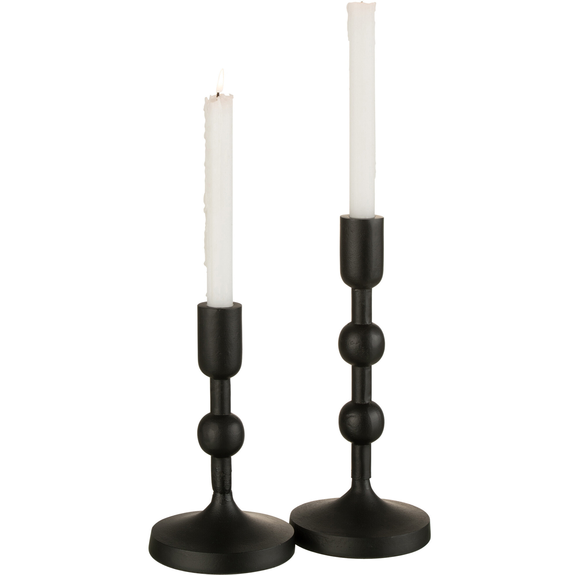 J-Line chandelier Boules - aluminium - noir - large