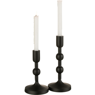 J-Line chandelier Boules - aluminium - noir - large