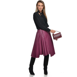 Borsa a spalla Anna Luchini Bordeaux