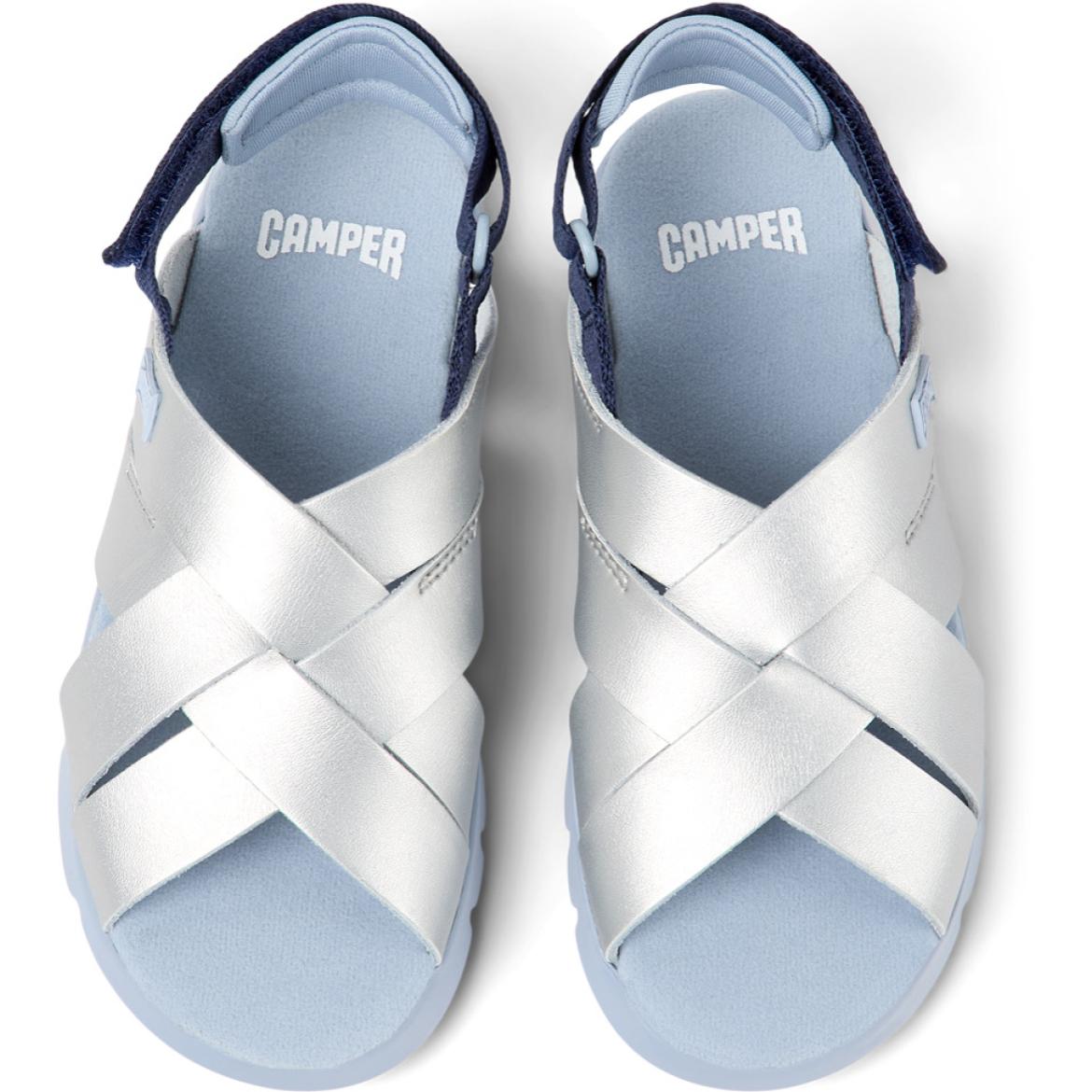 CAMPER Oruga - Sandalias Gris Infantil Unisex