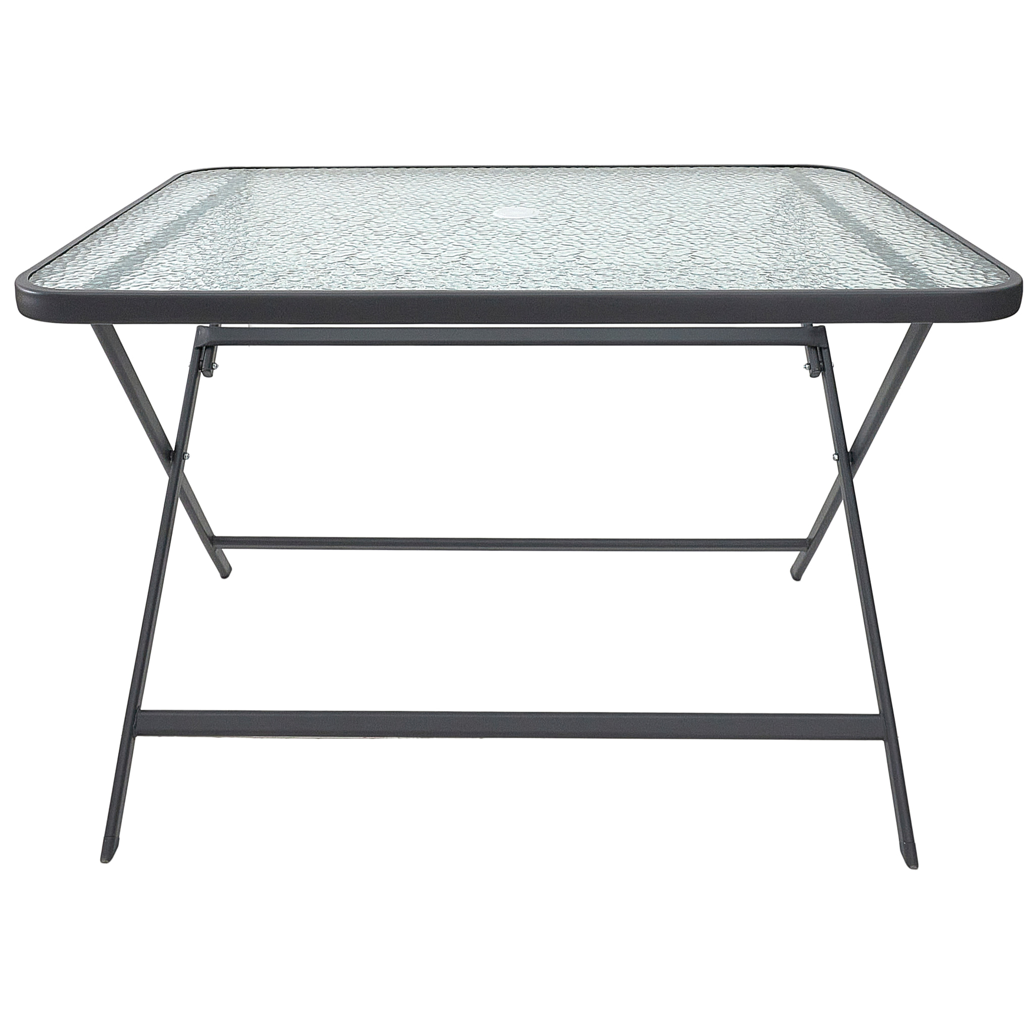 Table Verre Trempe Formentera Gris 110x70cm