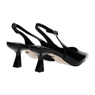 Décolleté sling back Donna Tata Italia Nero