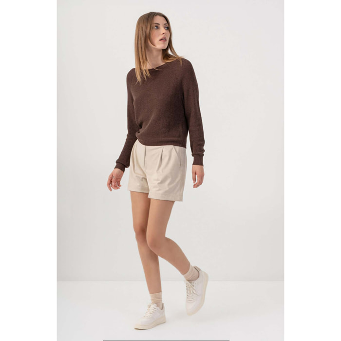 Kocca - Maglia girocollo in lurex Donna