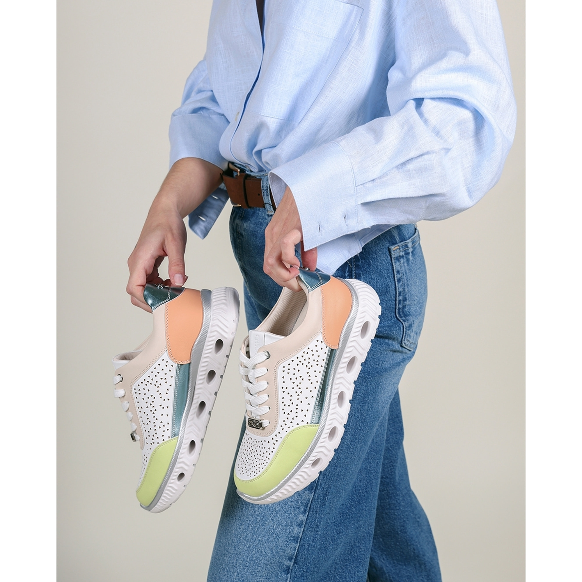 Deportivos - Multicolor - Tacón: Bajo