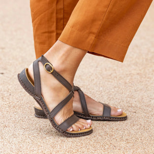 Sandalias N5802 SOFT NAPPA CREAM/PANGLAO color Cream