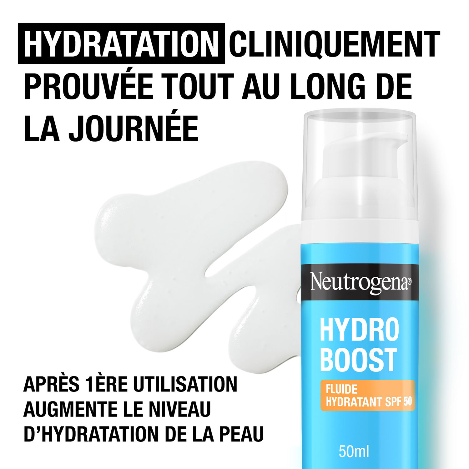 Hydro Boost SPF 50 - Fluide Hydratant avec acide hyaluronique B5 et niacinamide Hydro Boost 50ml