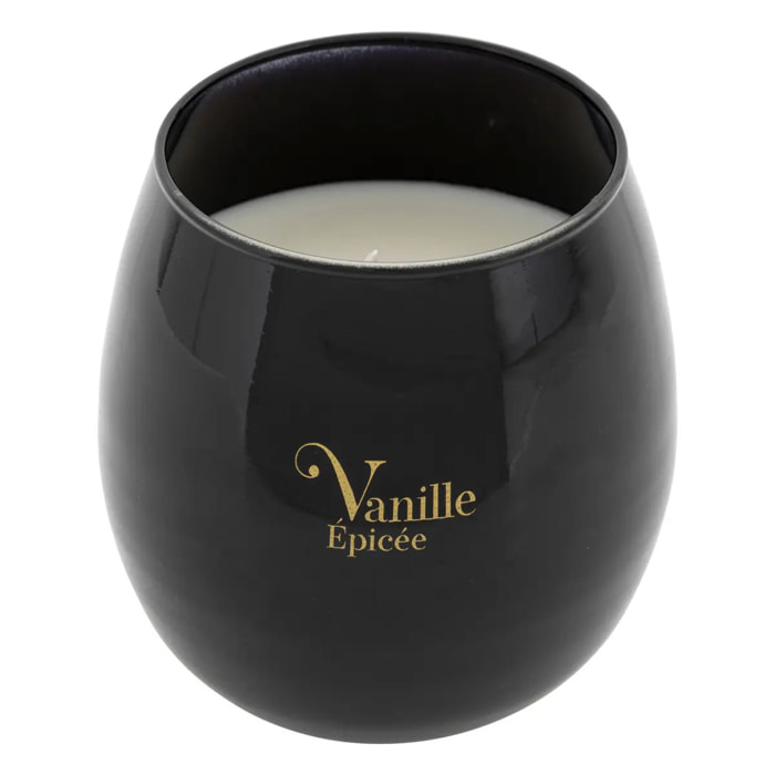 Bougie parfumée "Arlo" en verre D12cm noir