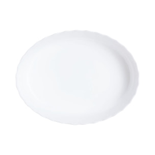 Fuente para horno ovalada blanca 22X17 cm Smart Cuisine Trianon - Luminarc
