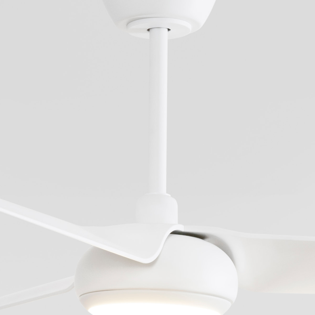 Forlight - Ventilador SFERA Acero, PMMA Blanco, OPAL