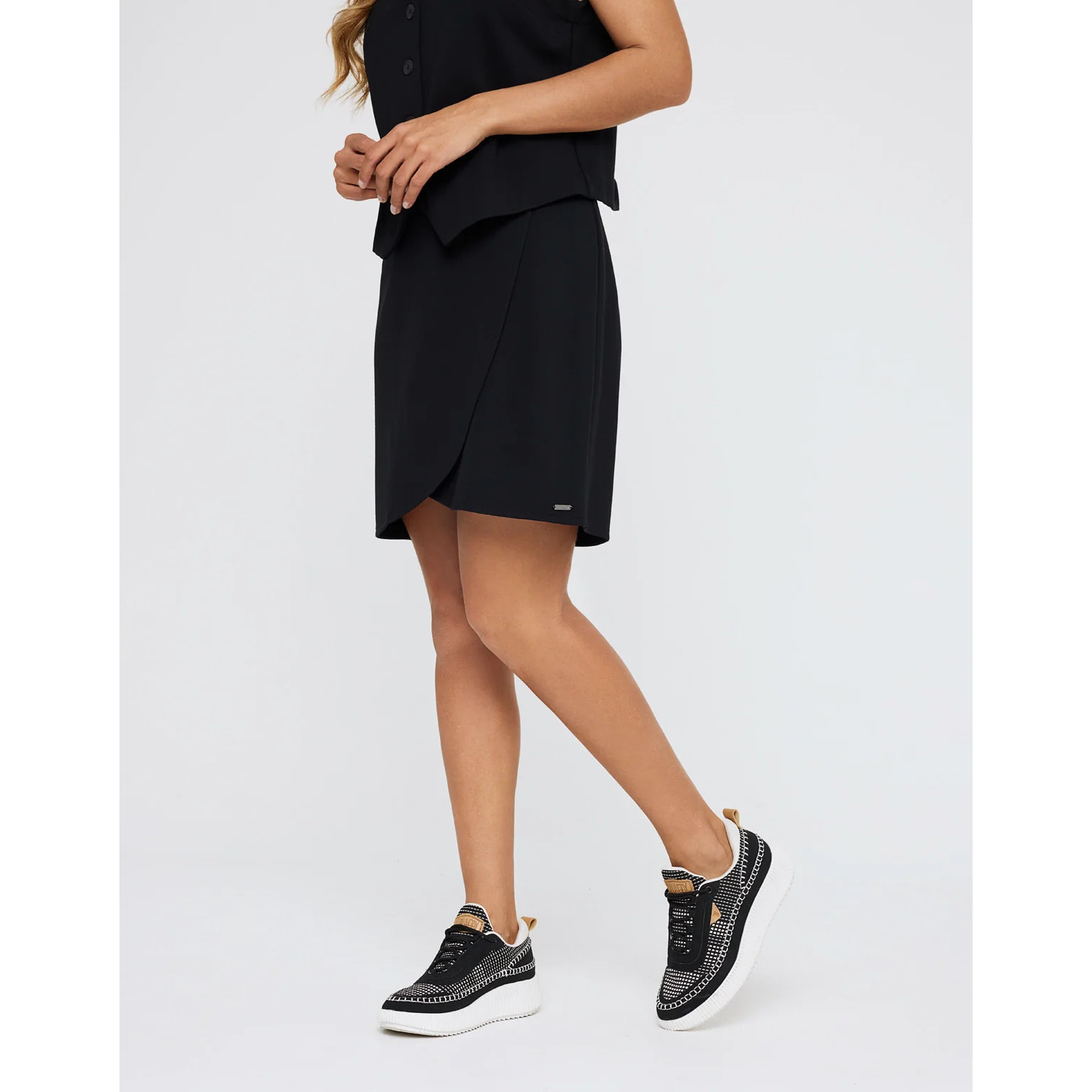 Falda Mini Negro - Cerile