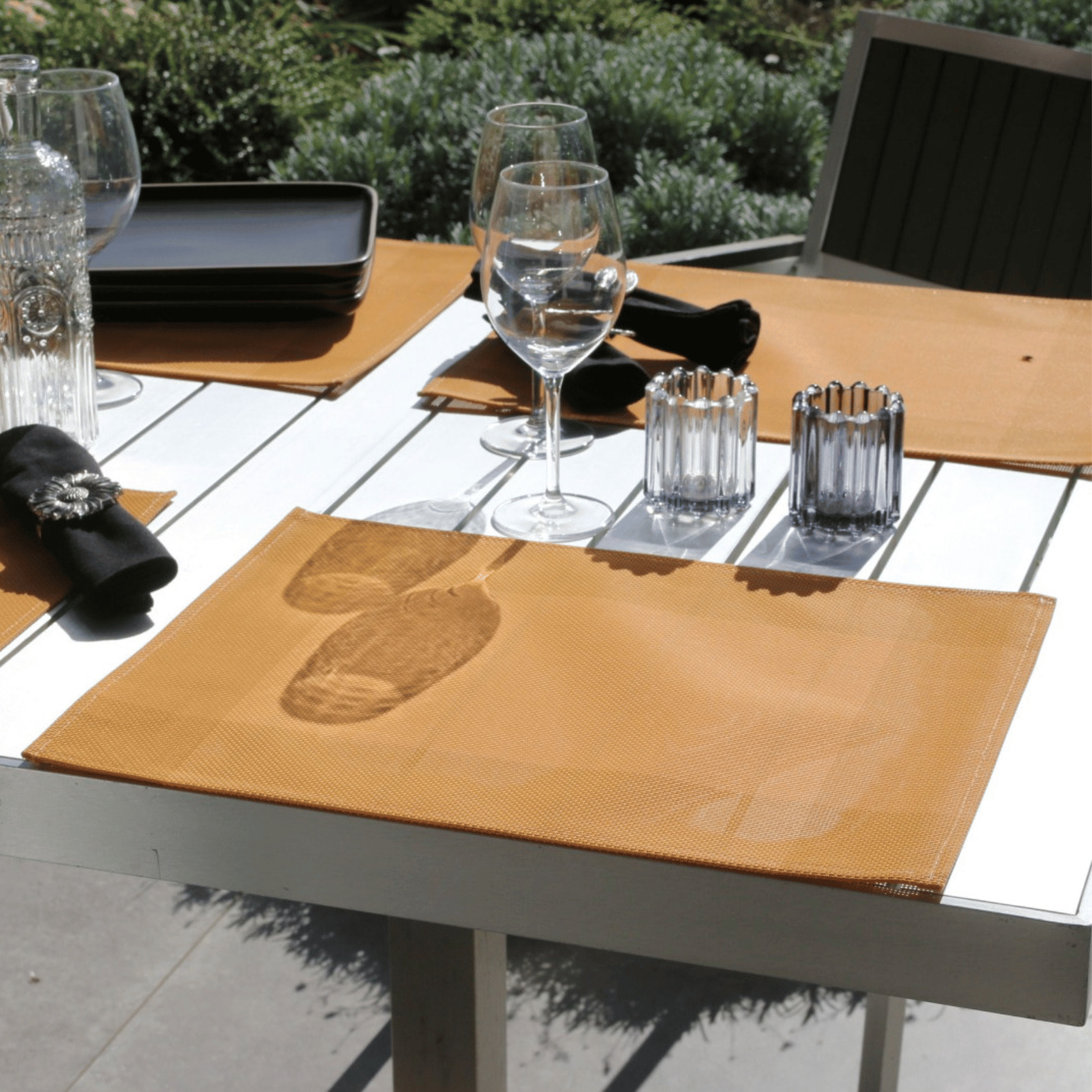 Set de table plastique lavable - Jaune