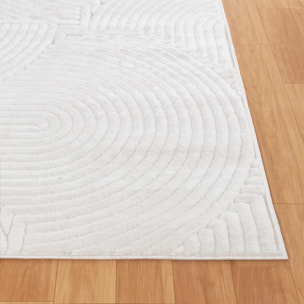 REYKO Alfombra de Interior/Exterior con Motivos 3D en Relieve