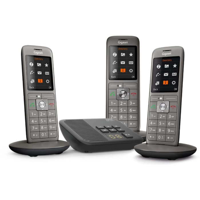 Téléphone sans fil GIGASET CL660A TRIO ANTHRACITE