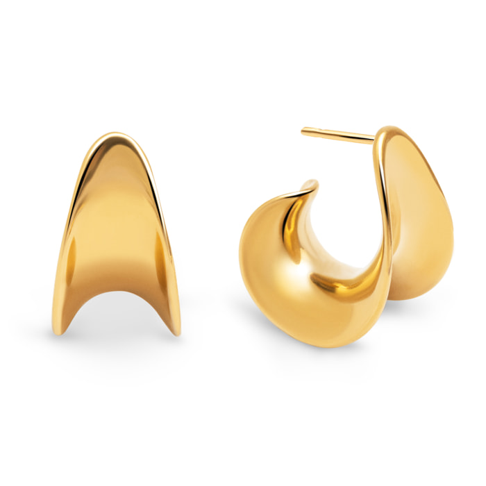 Pendientes Lucy Acero Baño Oro