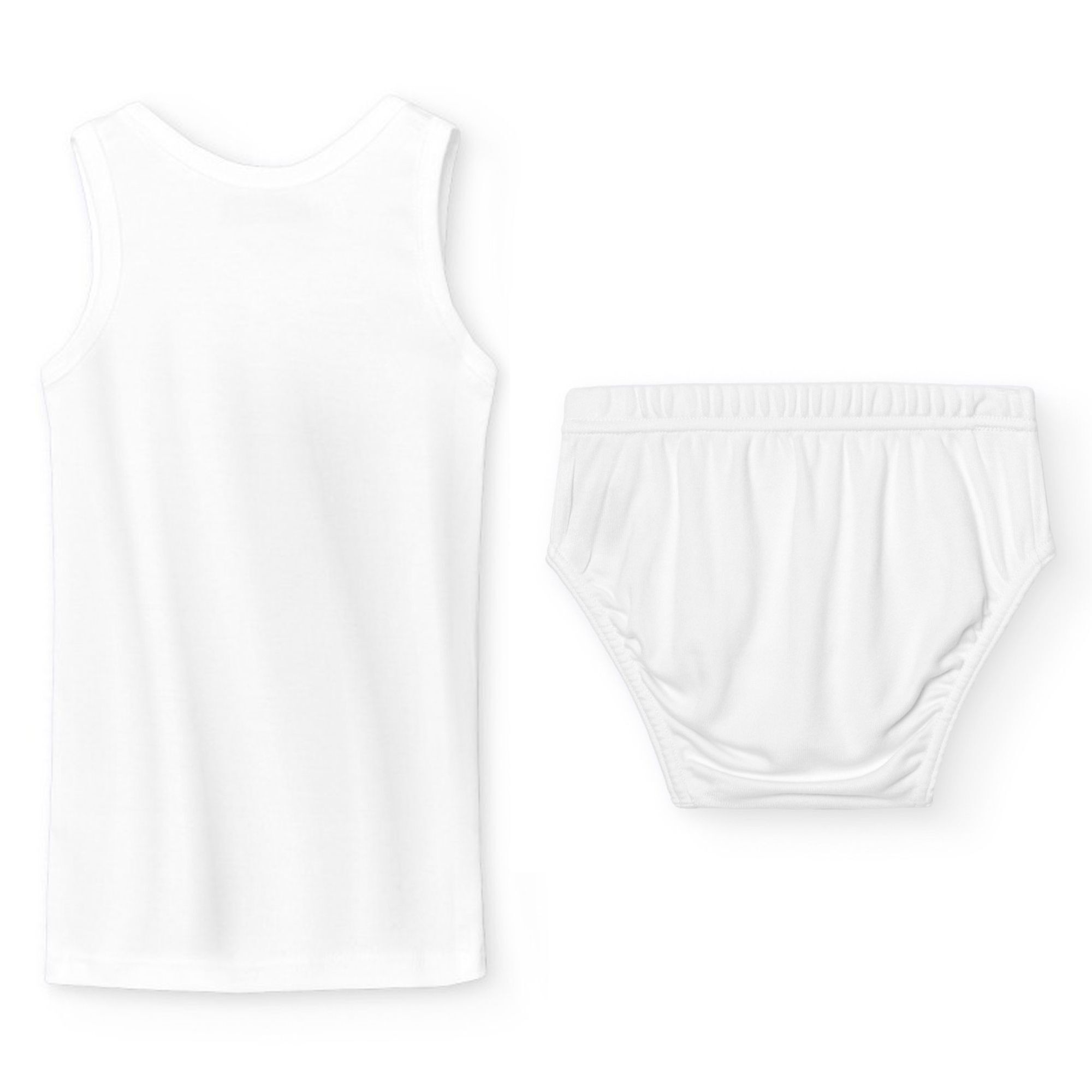 Conj. Comunion Niño Tirante Sport/Slip Desagujado Blanco Talla 10