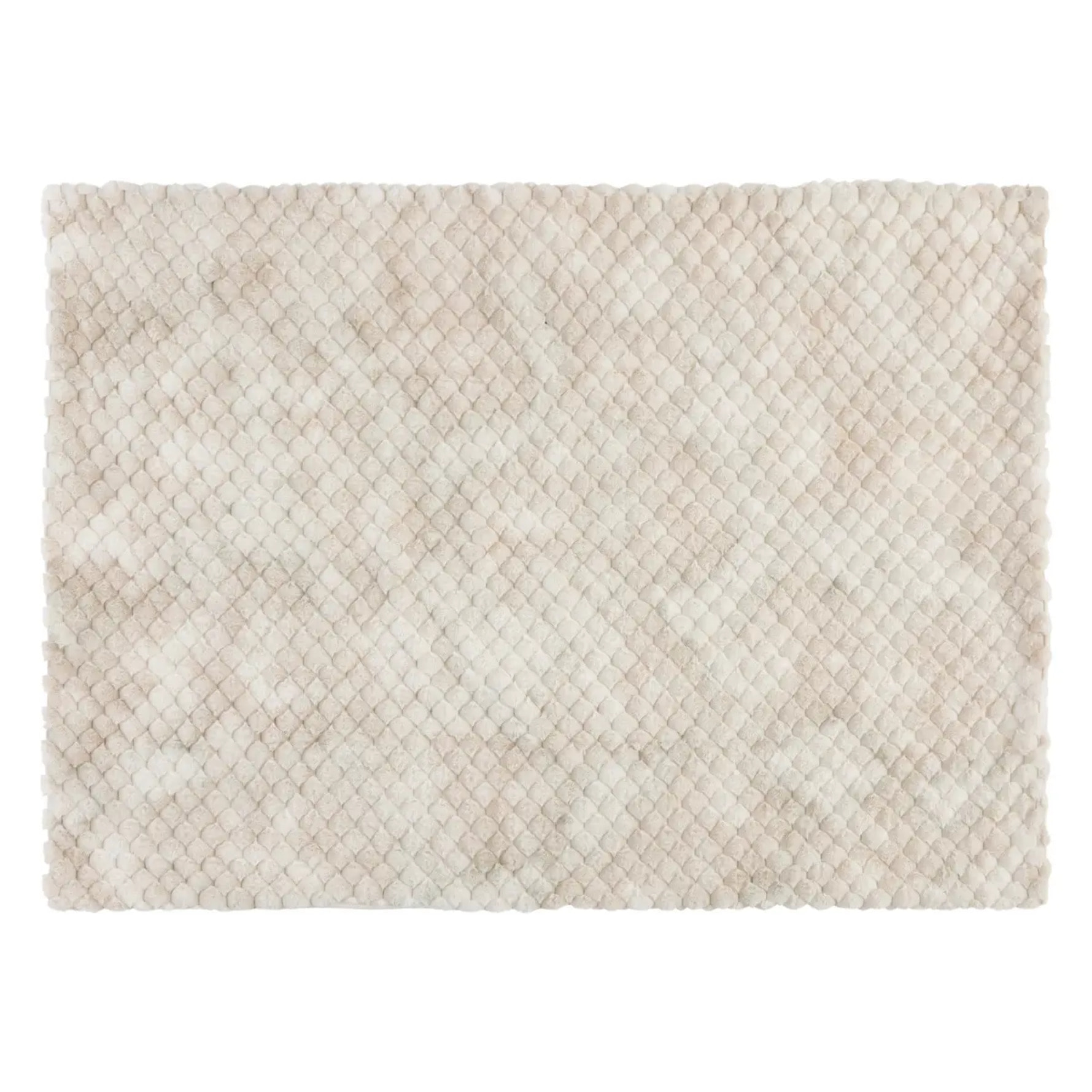 Plaid fourrure Ariel beige 120x160cm