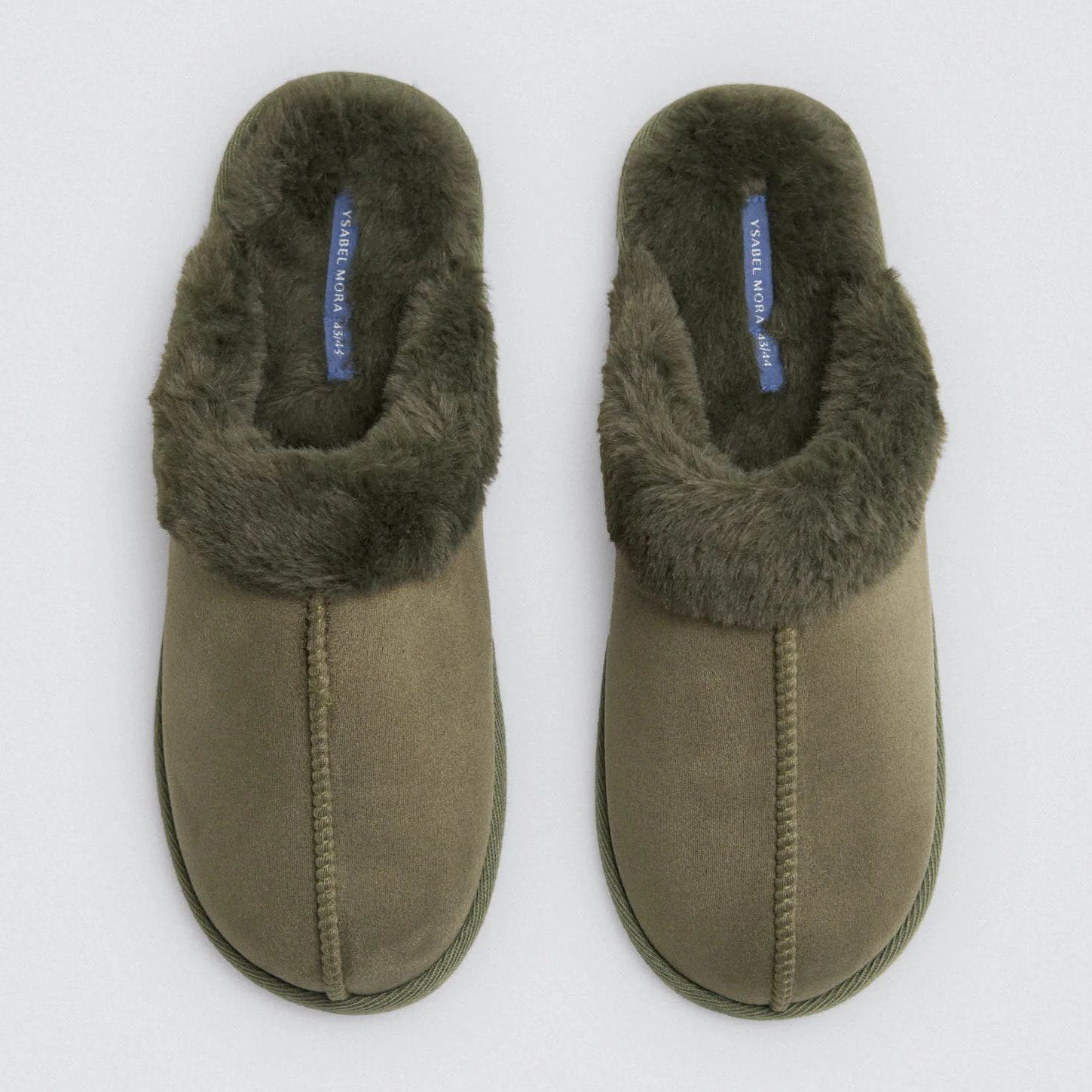 Pantofole basicohe con pelliccia