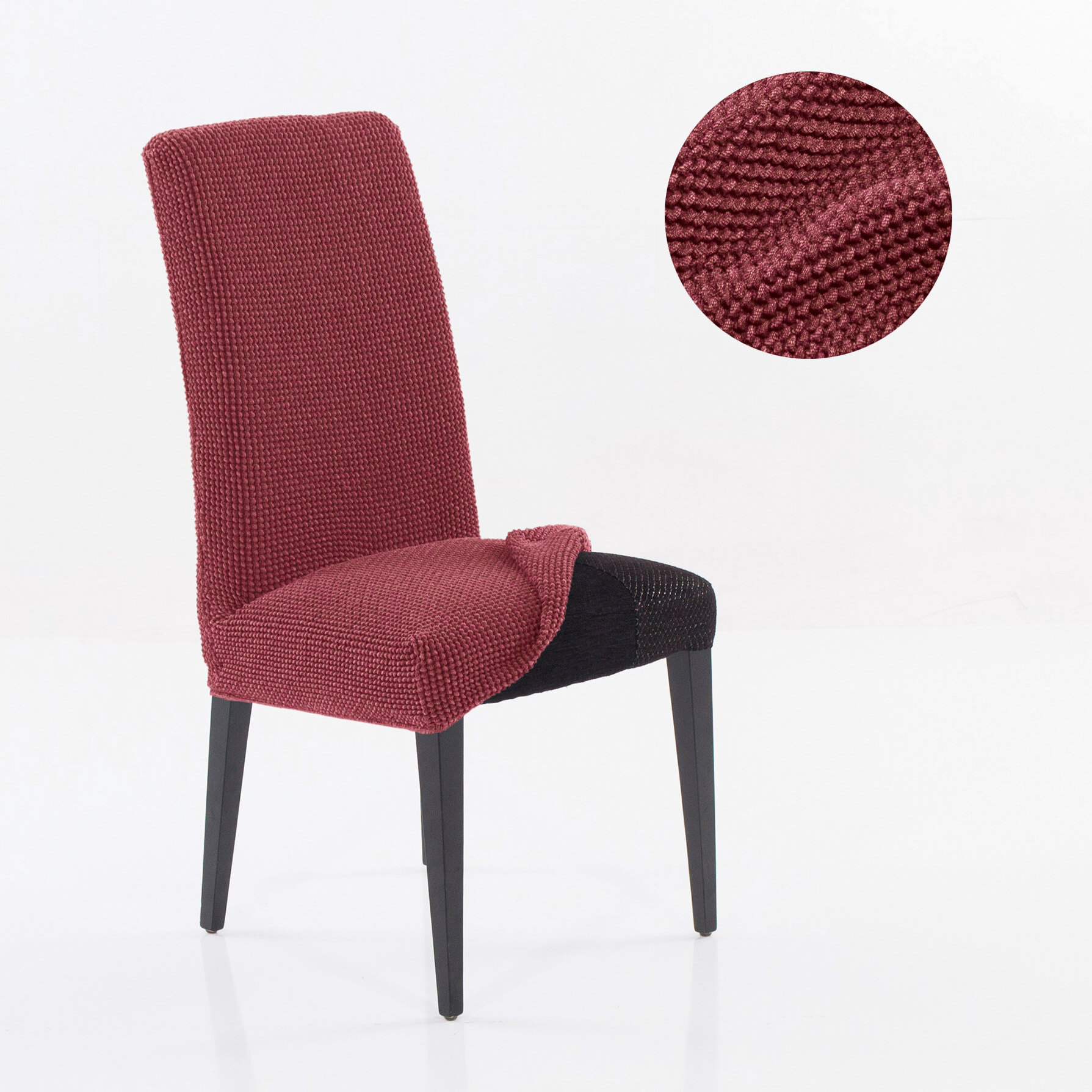 Funda Elástica para silla con RESPALDO pack2 unidades modelo HELENA