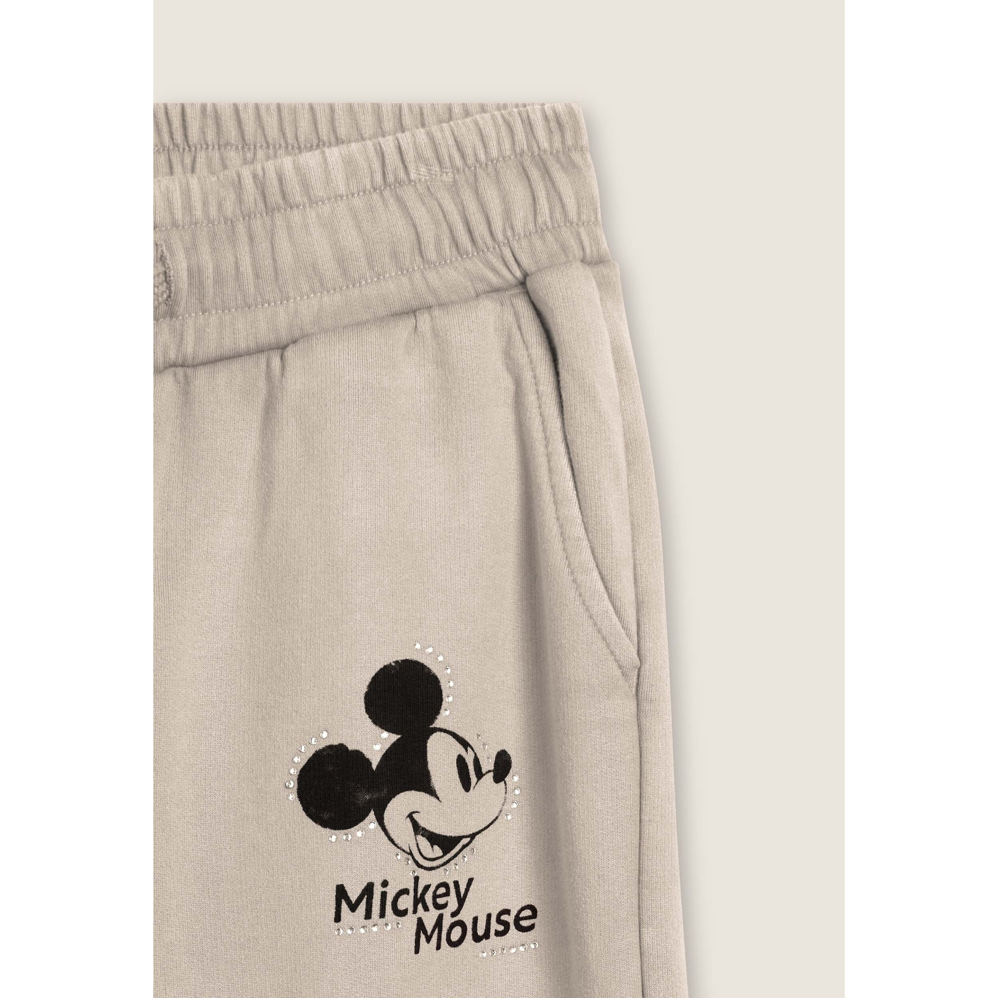 Pantaloni sportivi da donna con stampa Disney e strass
