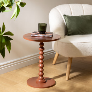 Table d’appoint "Alix" terracotta 50x38x38cm