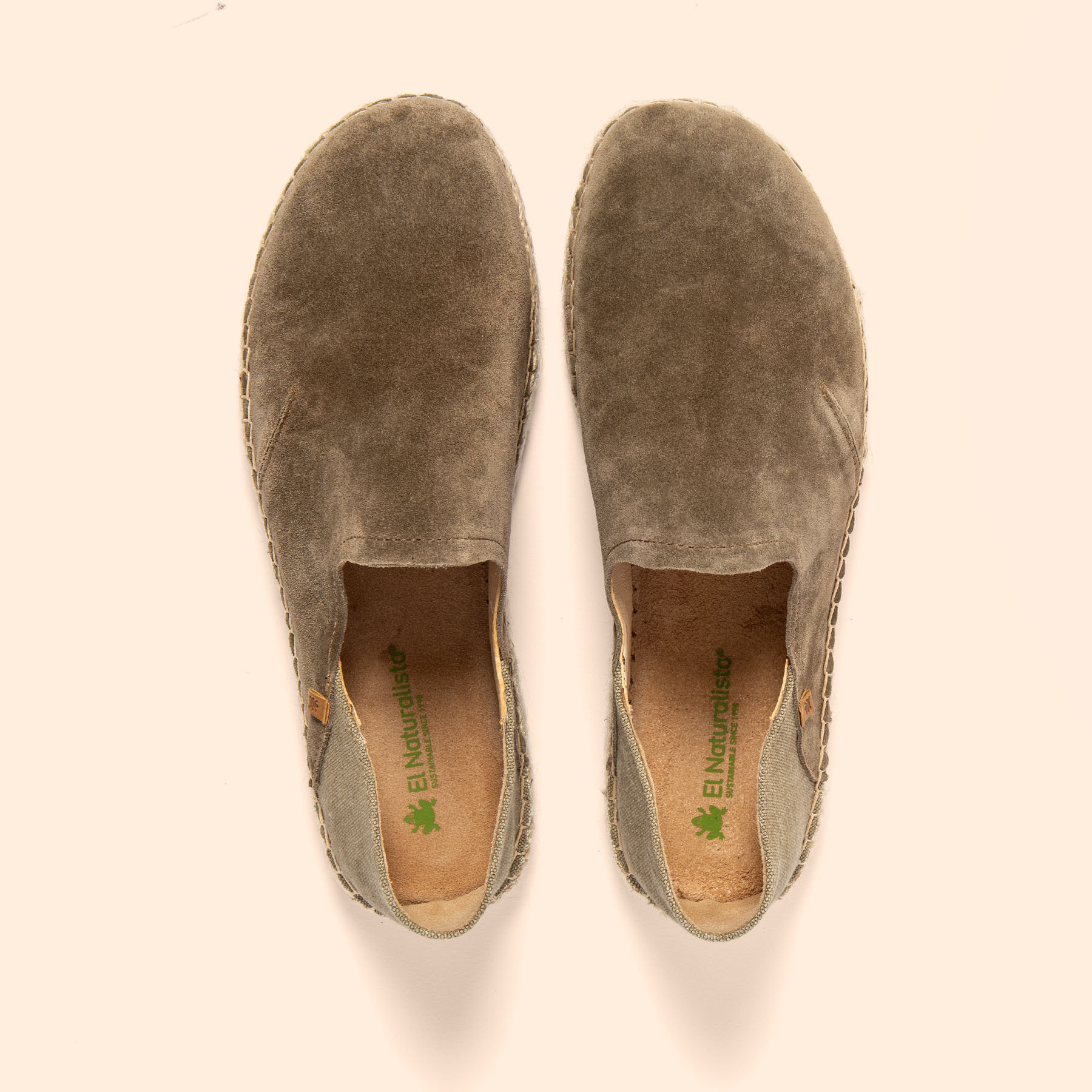 Zapatos N677 SILK SUEDE-COTTON LAND / CAMPOS color Land