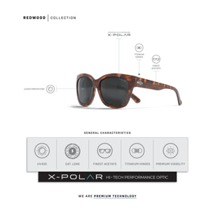 Gafas de Sol Uller Redwood Brown Tortoise / Black para hombre y para mujer