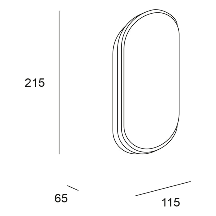 Forlight Aplique Ip65 New Flash Led 13,4W 3000K Blanco 1401Lm