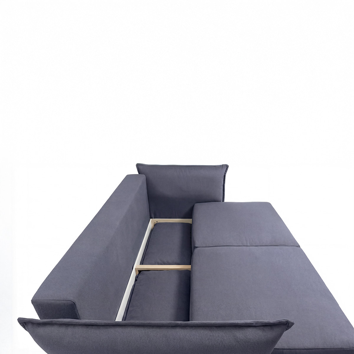 Canapé Tissu Droit Convertible Verduro - 3 Places