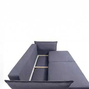Canapé Tissu Droit Convertible Verduro - 3 Places