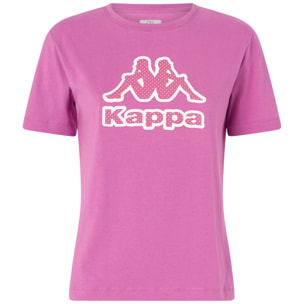 T-Shirts & Top Kappa Donna Logo Gioco Viola