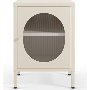 Table de chevet 1 porte en métal - YSIA