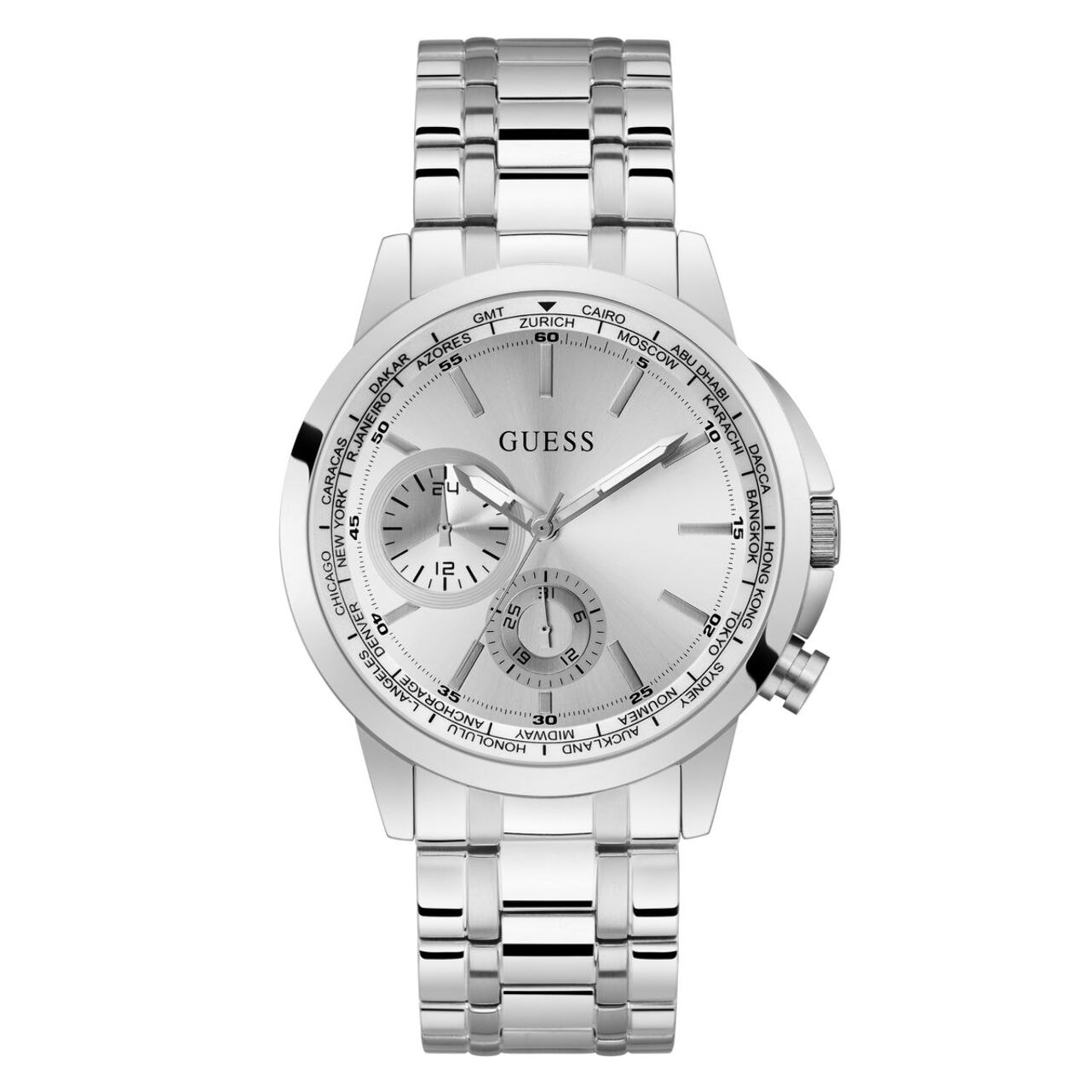 Reloj Guess GW0490G1 Hombre Analogico Cuarzo con Correa de Acero inoxidable