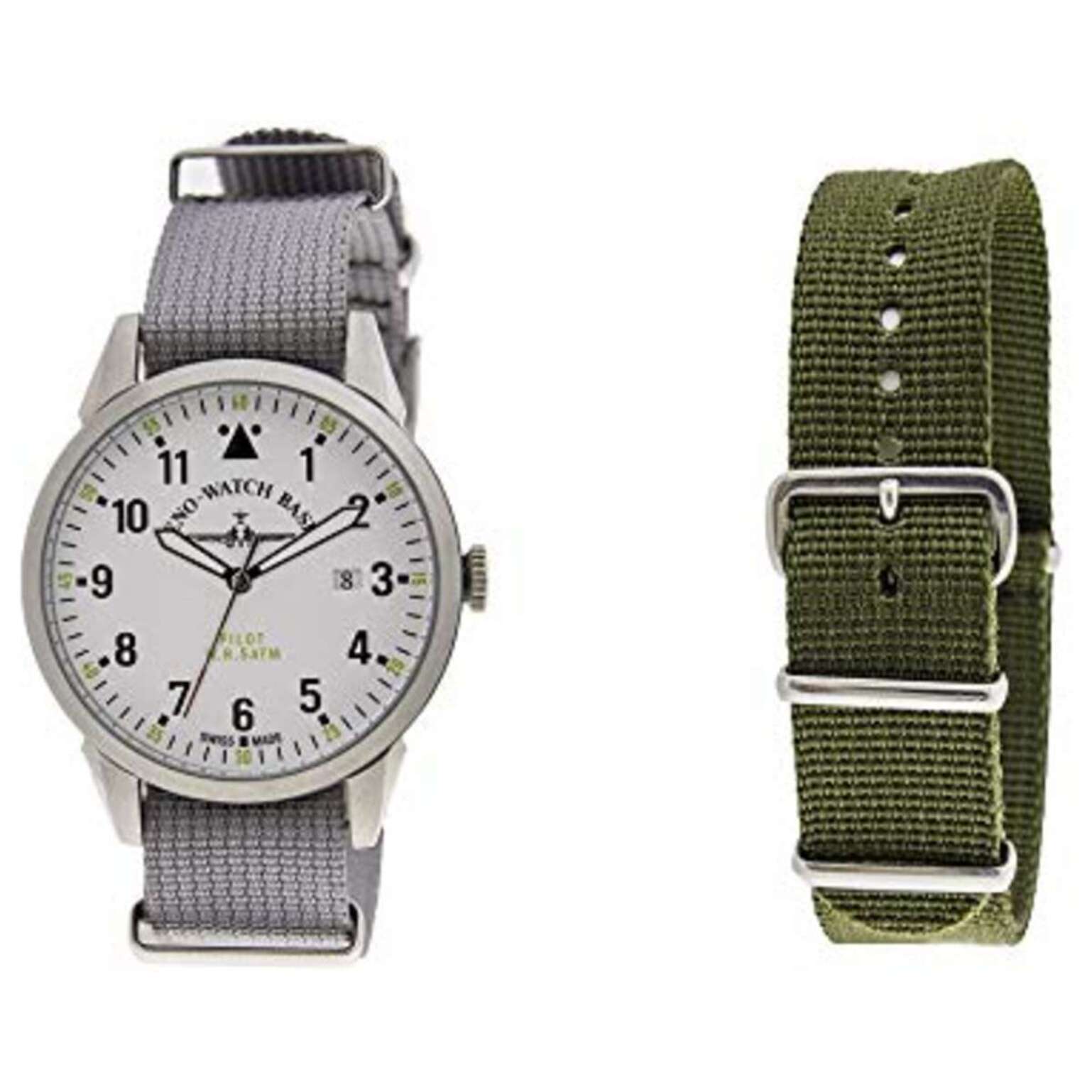 Reloj Zeno ZE5231-6 Hombre Analogico Cuarzo con Correa de Tela