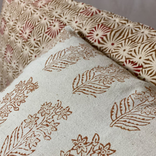 Coussin en coton beige 40cm ADYAR