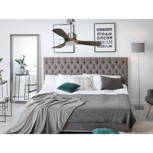 Ventilateur de plafond ø106 cm avec Wifi Réversible Hypersilence 40   W Argent