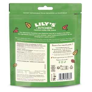 Lily's Kitchen Chien Saucisses au porc et à la pomme 70 g - Lot de 8