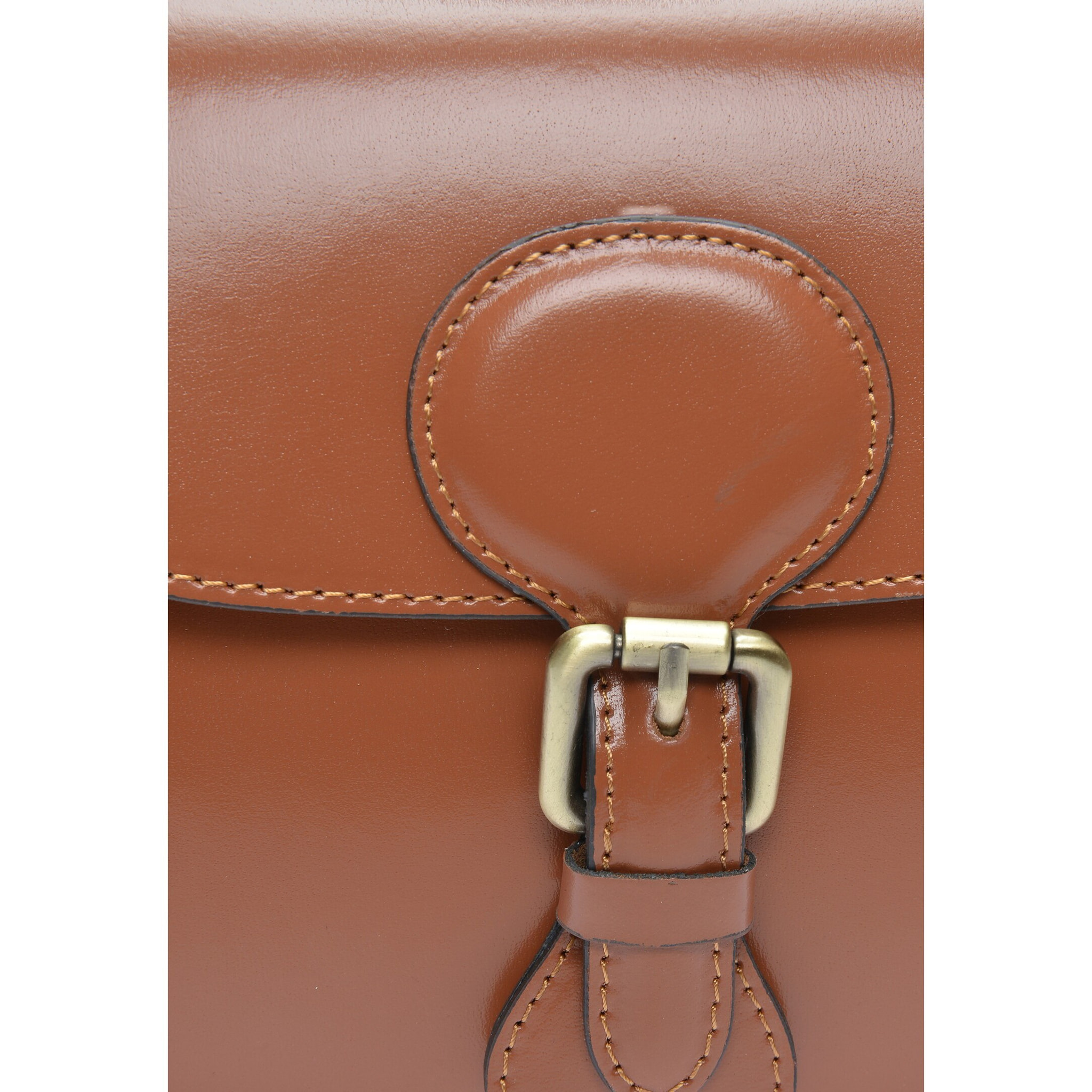 Borsa a spalla Anna Luchini Cammello