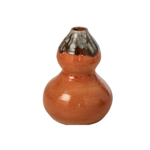 J-Line vase - céramique - orange/marron - large