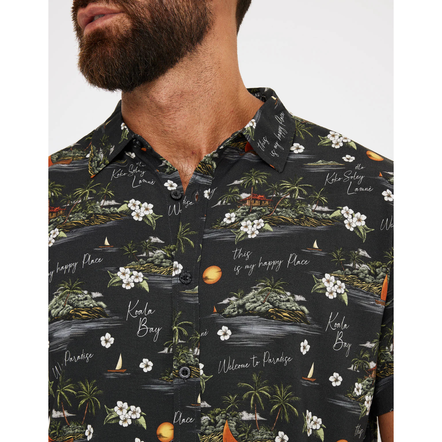 Camisa Manga Corta Negro - Pirata