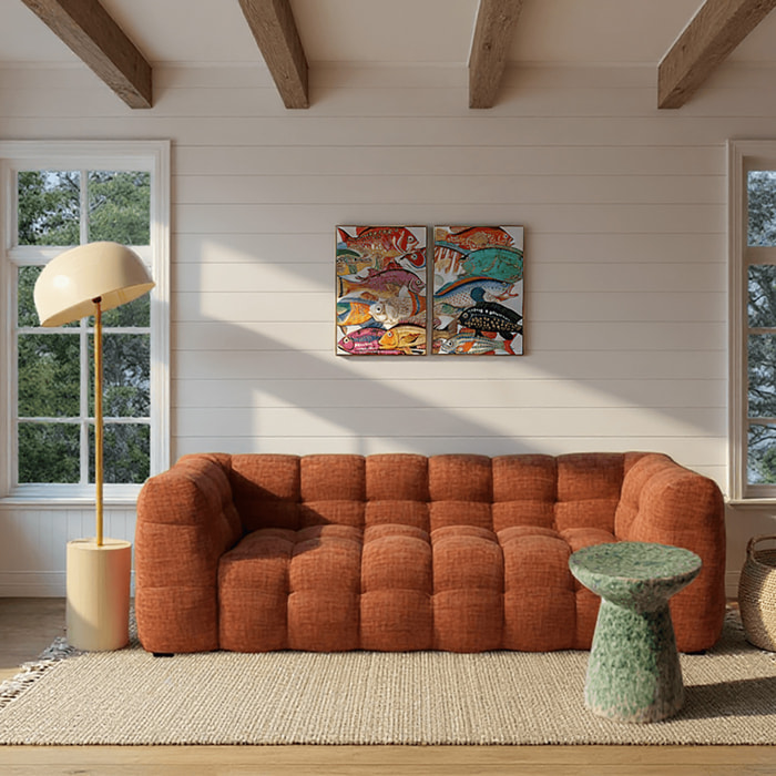 Lampadaire Loungy 160cm beige Kare Design