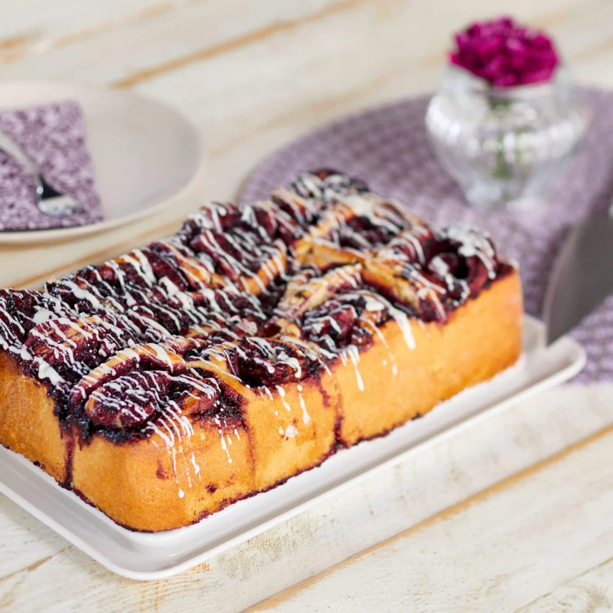 Moule à charnière rectangulaire en acier émaillé avec spatule Dr. Oetker Exclusive